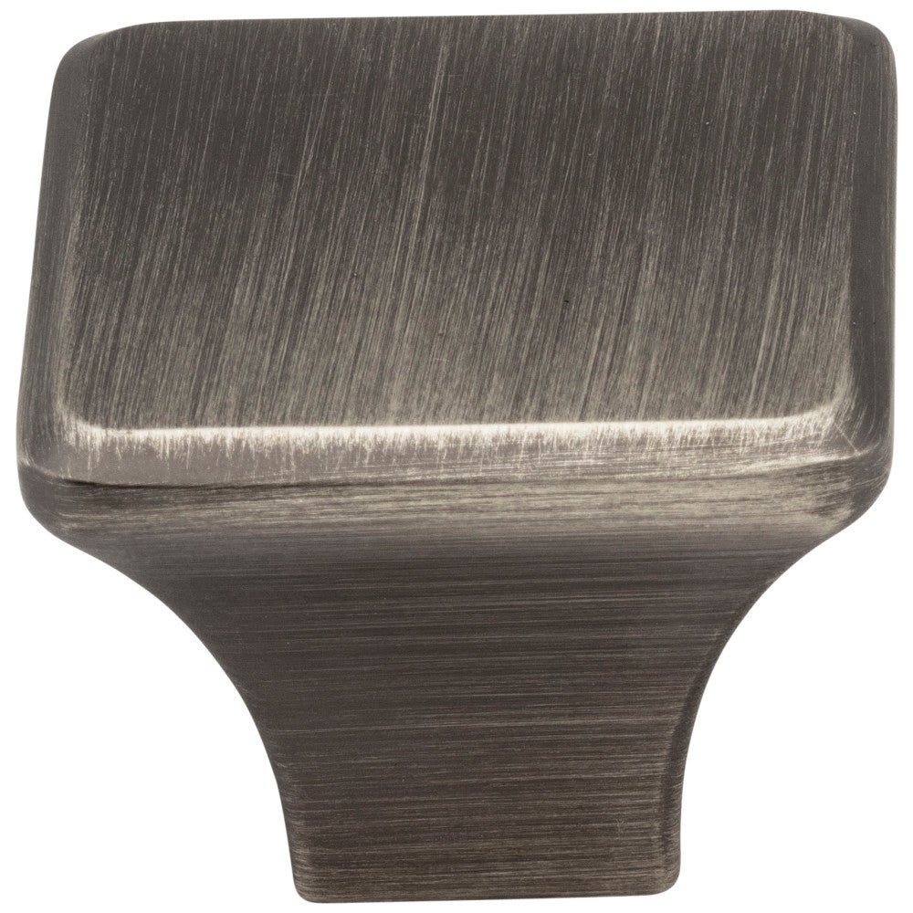 Hardware Resources 7/8" Overall Length Satin Nickel Square Marlo Cabinet Knob