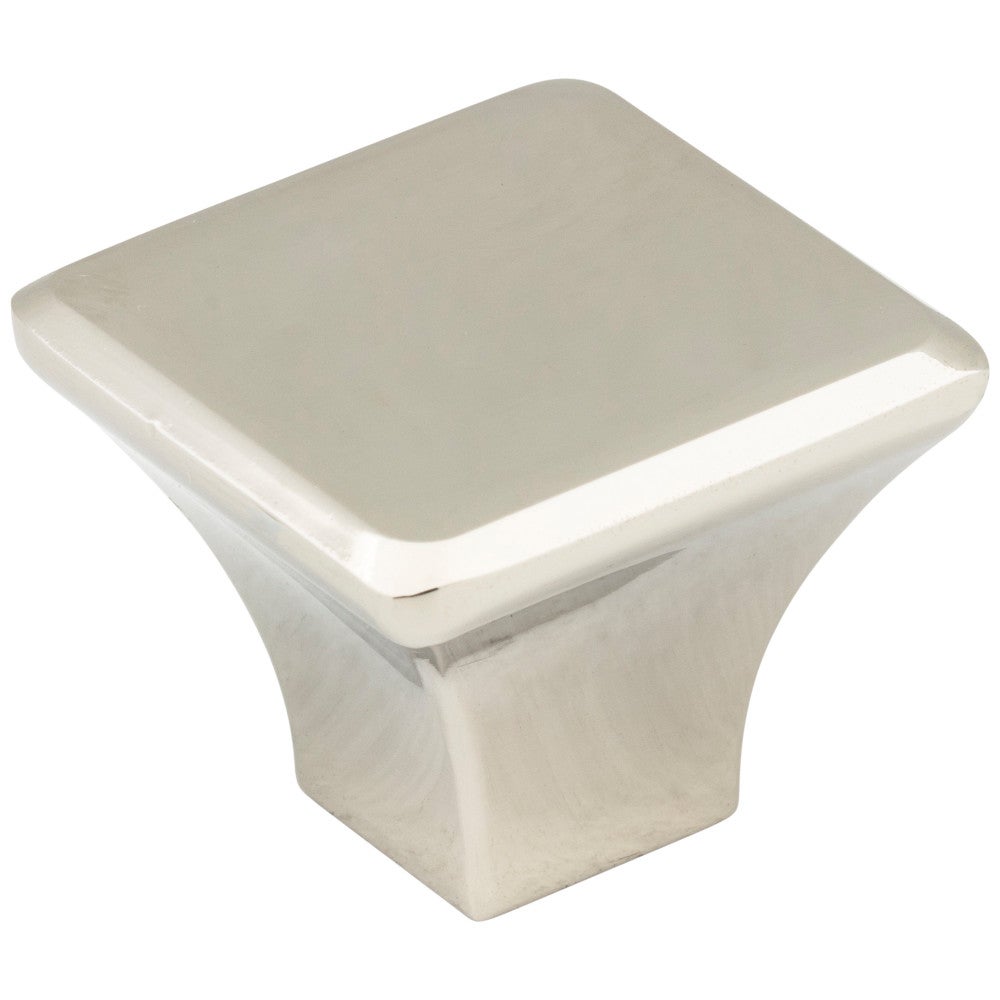 Hardware Resources 7/8" Overall Length Satin Nickel Square Marlo Cabinet Knob