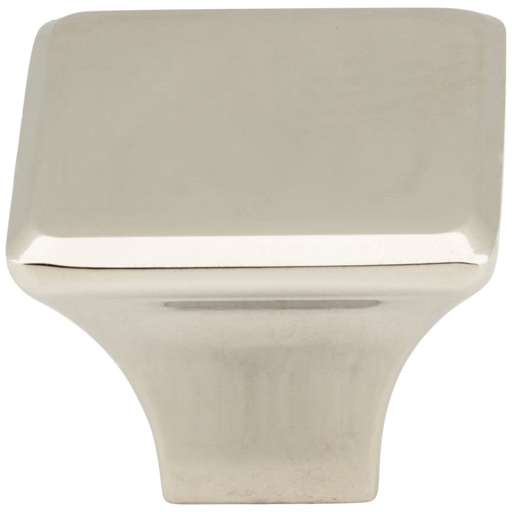 Hardware Resources 7/8" Overall Length Satin Nickel Square Marlo Cabinet Knob