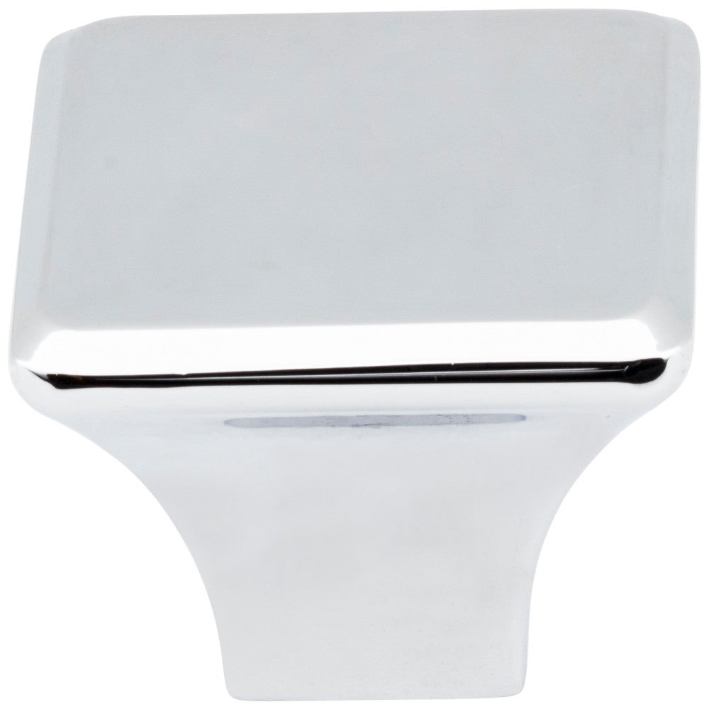 Hardware Resources 7/8" Overall Length Satin Nickel Square Marlo Cabinet Knob