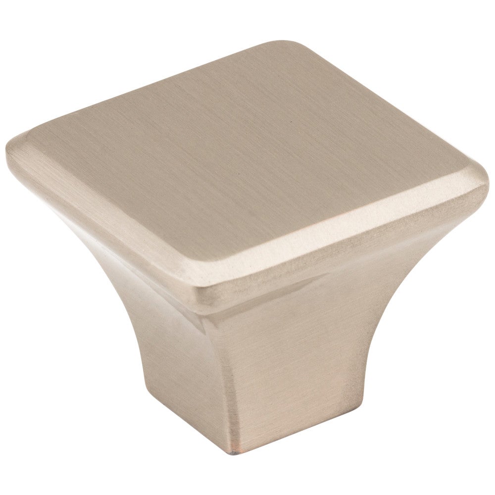 Hardware Resources 7/8" Overall Length Satin Nickel Square Marlo Cabinet Knob