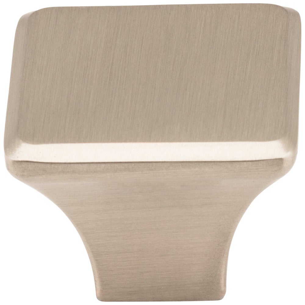 Hardware Resources 7/8" Overall Length Satin Nickel Square Marlo Cabinet Knob