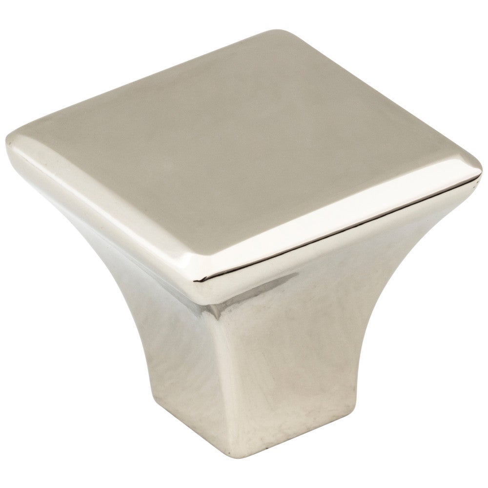 Hardware Resources 7/8" Overall Length Satin Nickel Square Marlo Cabinet Knob