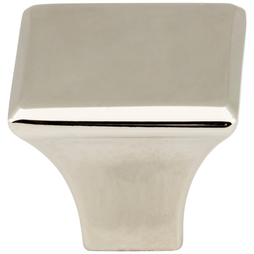 Hardware Resources 7/8" Overall Length Satin Nickel Square Marlo Cabinet Knob