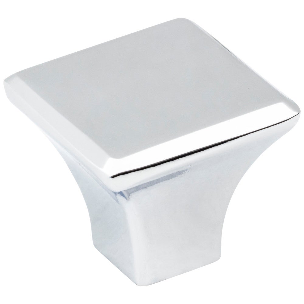 Hardware Resources 7/8" Overall Length Satin Nickel Square Marlo Cabinet Knob