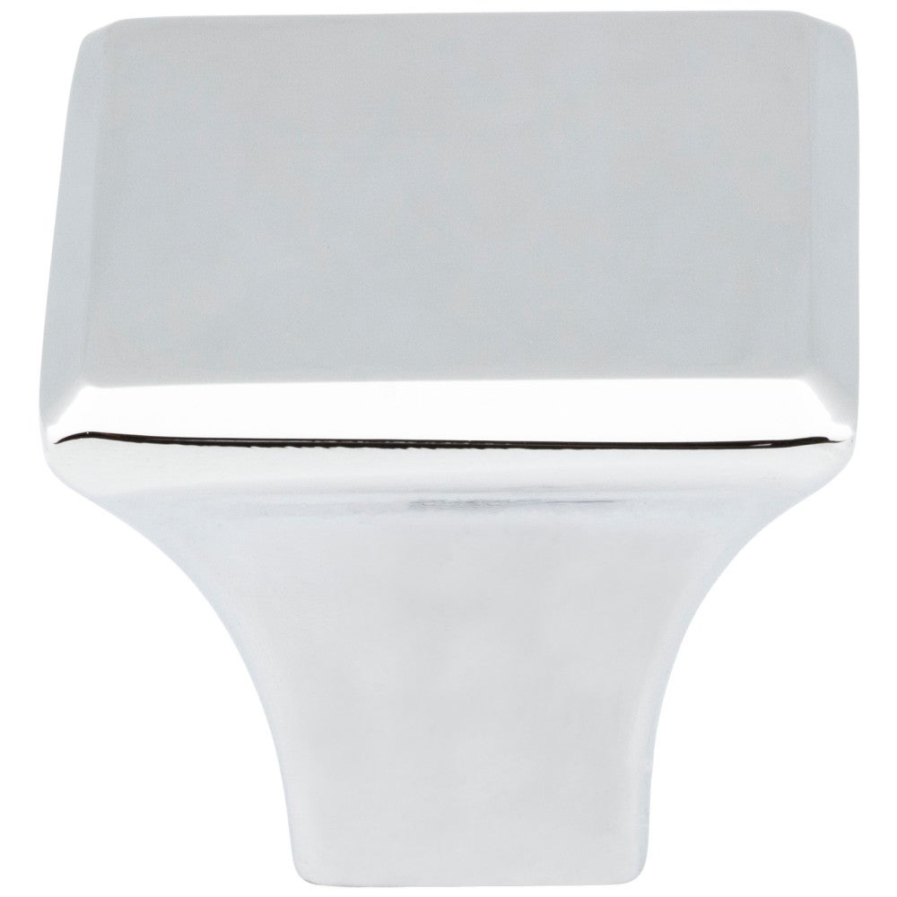 Hardware Resources 7/8" Overall Length Satin Nickel Square Marlo Cabinet Knob