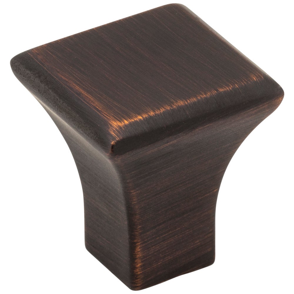 Hardware Resources 7/8" Overall Length Satin Nickel Square Marlo Cabinet Knob