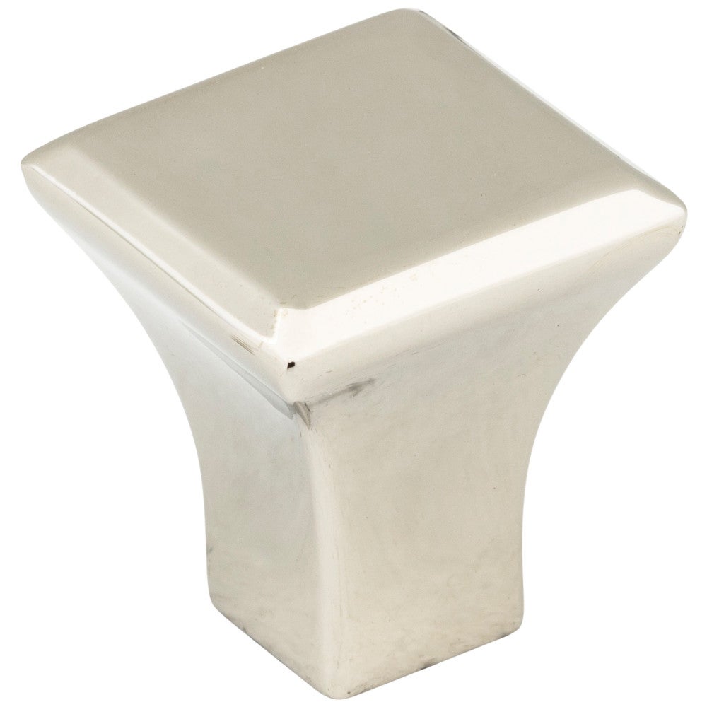 Hardware Resources 7/8" Overall Length Satin Nickel Square Marlo Cabinet Knob