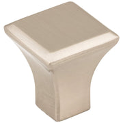 Hardware Resources 7/8" Overall Length Satin Nickel Square Marlo Cabinet Knob