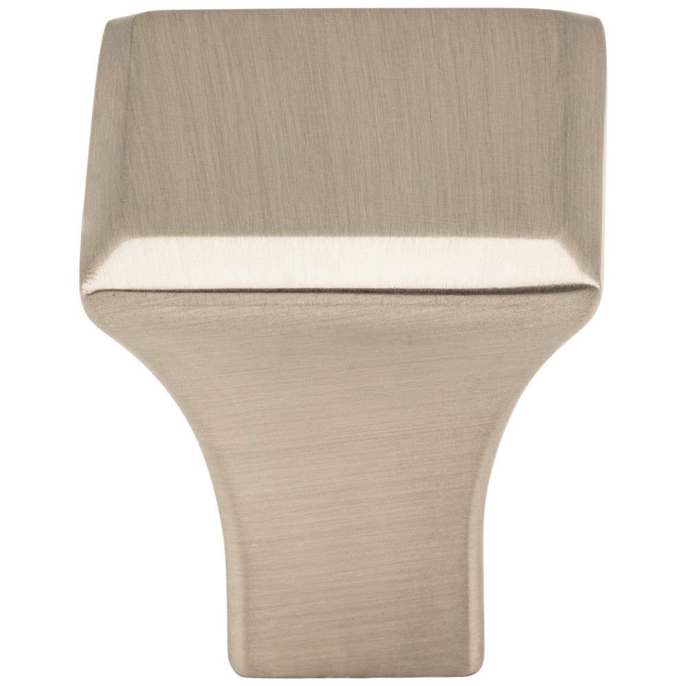 Hardware Resources 7/8" Overall Length Satin Nickel Square Marlo Cabinet Knob