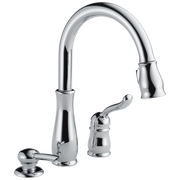 Delta Leland® Single Handle Pull-Down Kitchen Faucet with Soap Dispenser