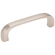 Hardware Resources 3" Center-to-Center Satin Nickel Square Slade Cabinet Pull