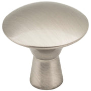 Hardware Resources 1-1/16" Diameter Satin Nickel Zachary Cabinet Mushroom Knob