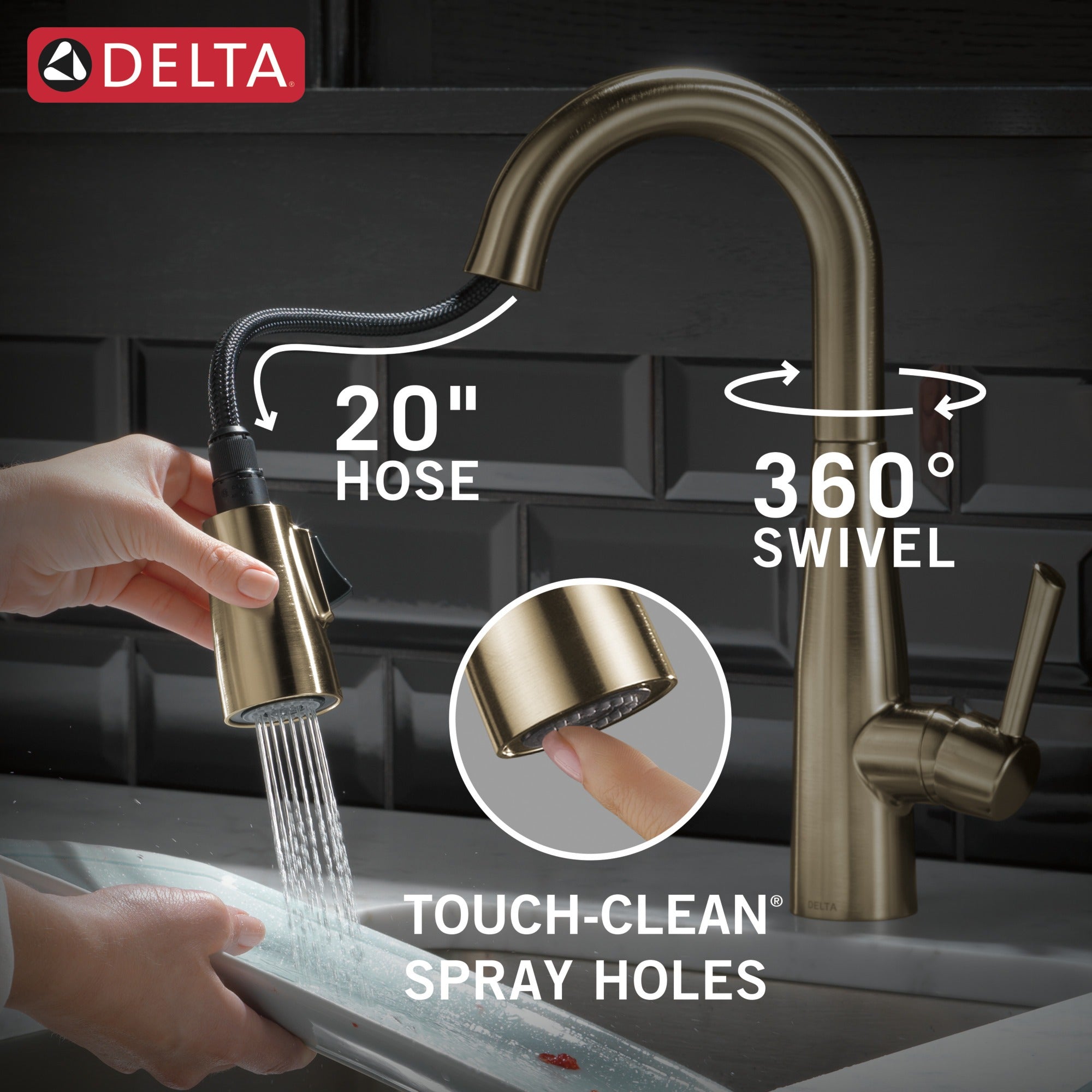 Delta Essa® Single Handle Pull-Down Bar / Prep Faucet