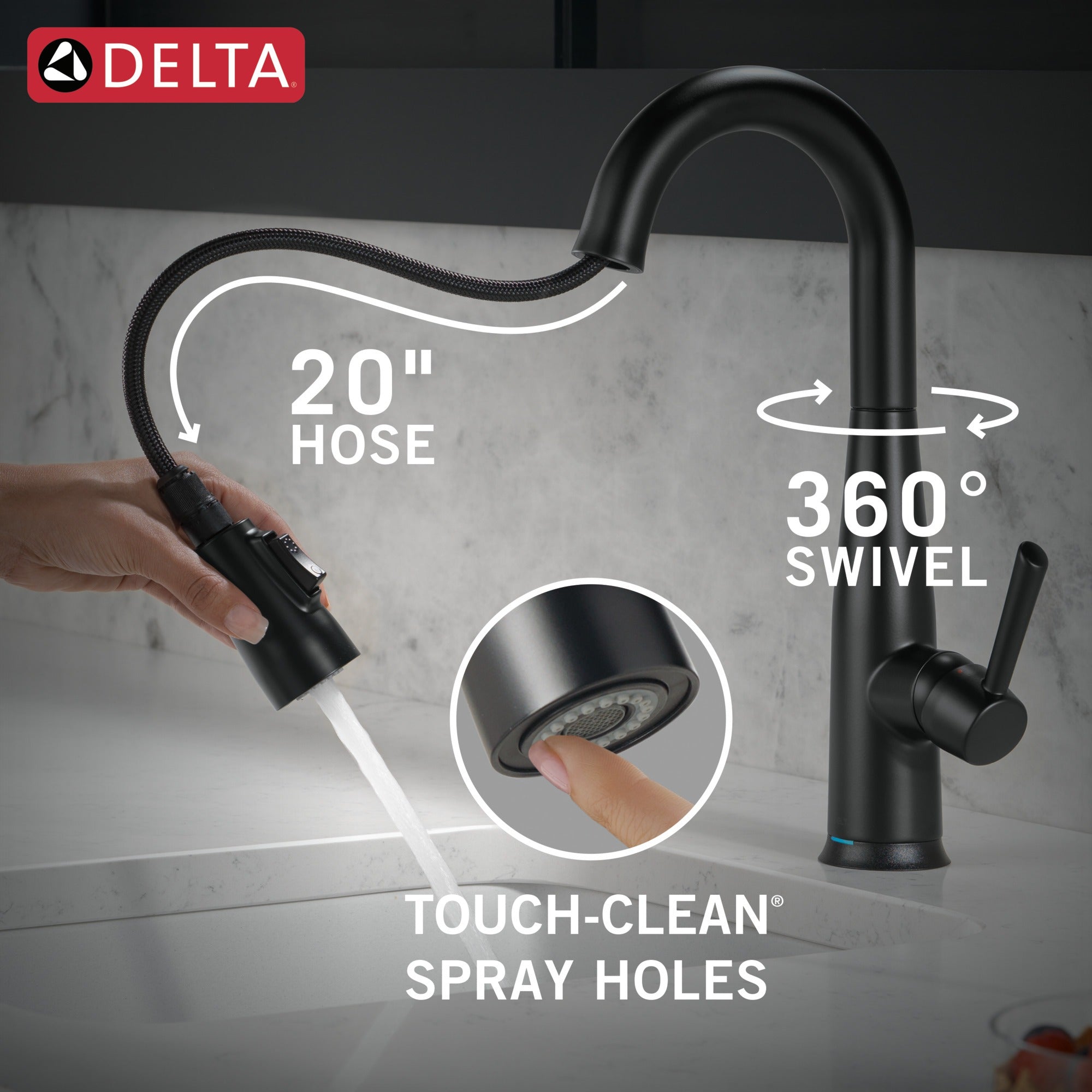 Delta Essa® Touch2O® Bar / Prep Faucet with Touchless Technology
