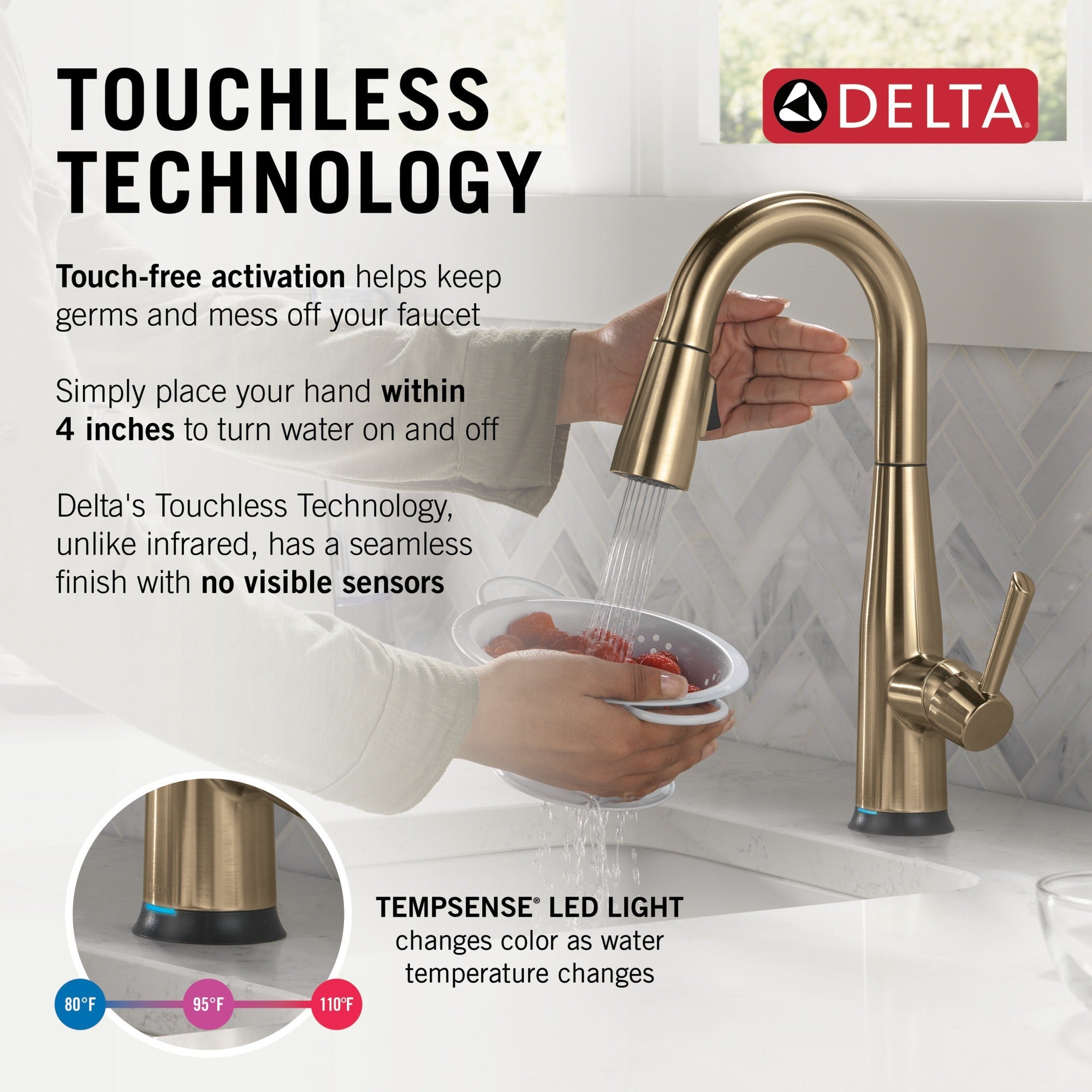 Delta Essa® Touch2O® Bar / Prep Faucet with Touchless Technology