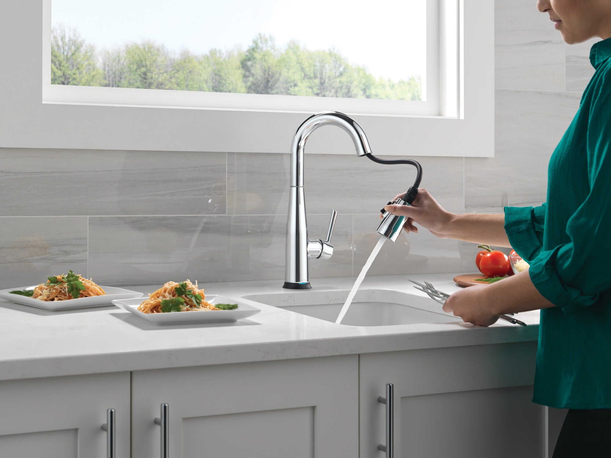 Delta Essa® Touch2O® Bar / Prep Faucet with Touchless Technology