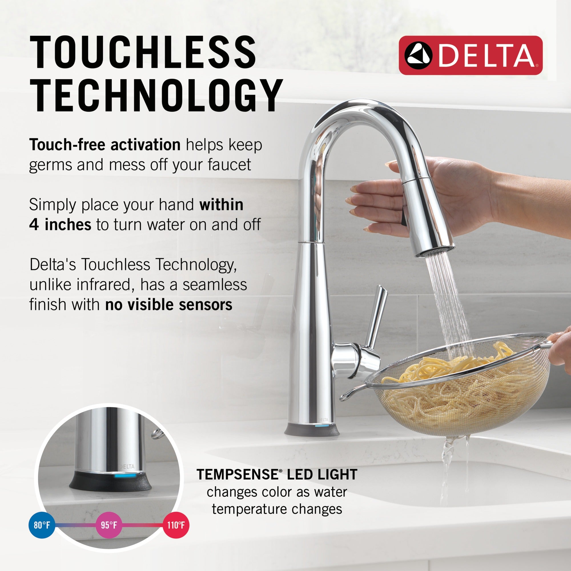 Delta Essa® Touch2O® Bar / Prep Faucet with Touchless Technology
