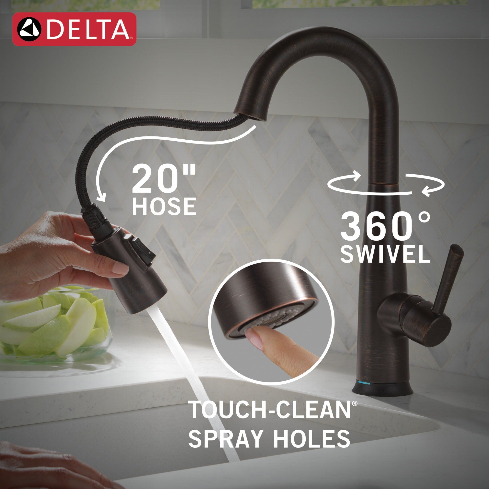 Delta Essa® Touch2O® Bar / Prep Faucet with Touchless Technology
