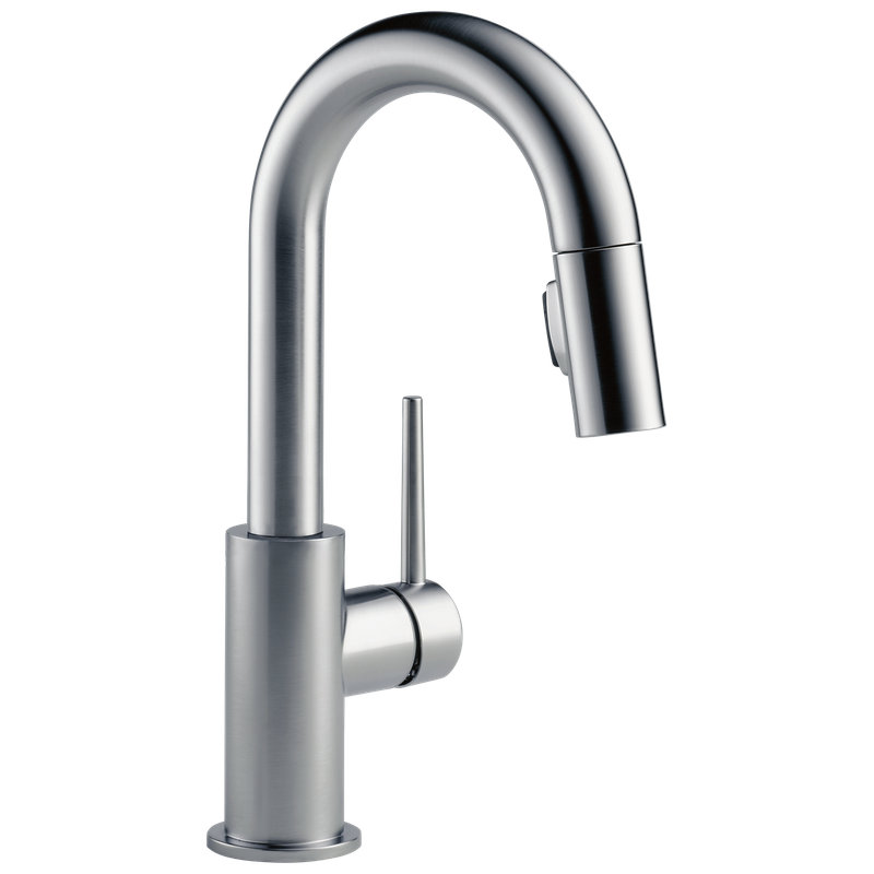 Delta Trinsic® Single Handle Pull-Down Bar/Prep Kitchen Limited Swivel