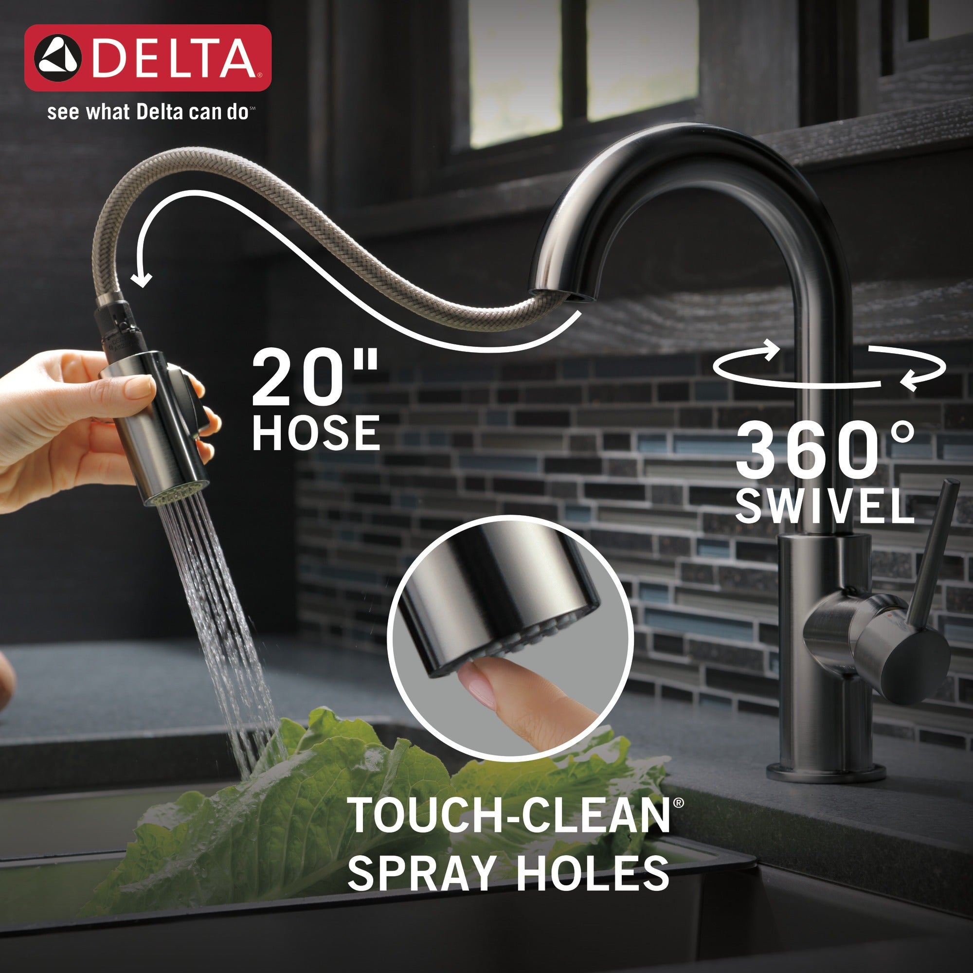 Delta Trinsic® Single Handle Pull-Down Bar/Prep Faucet