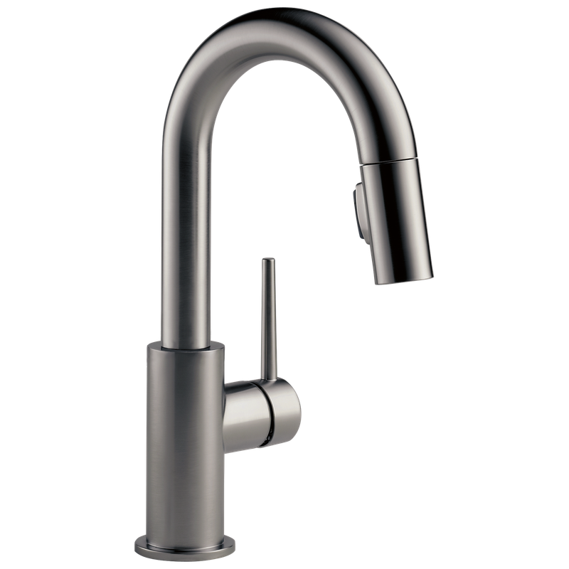 Delta Trinsic® Single Handle Pull-Down Bar/Prep Kitchen Limited Swivel