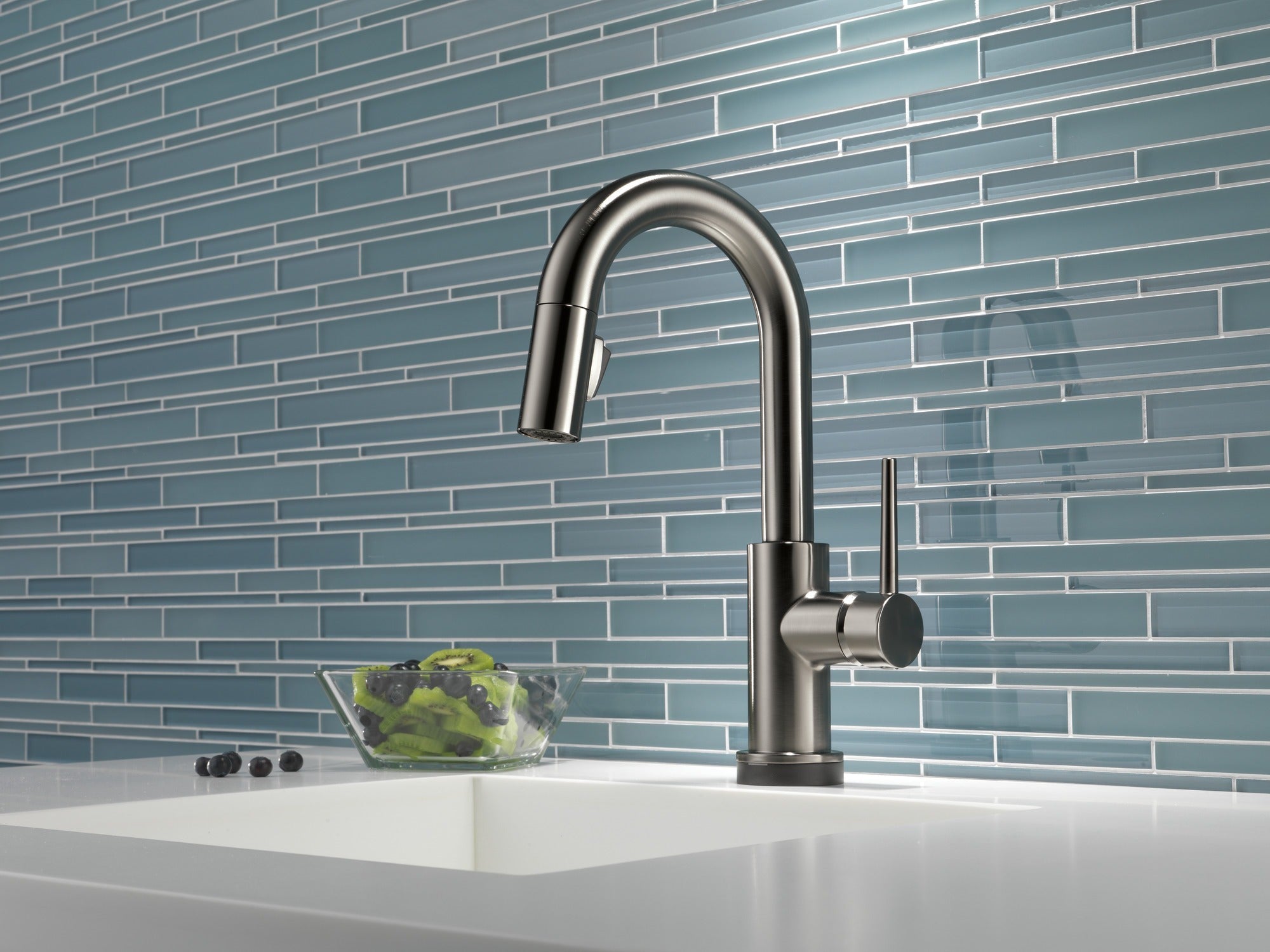 Delta Trinsic® Single Handle Pull-Down Bar/Prep Faucet with Touch
