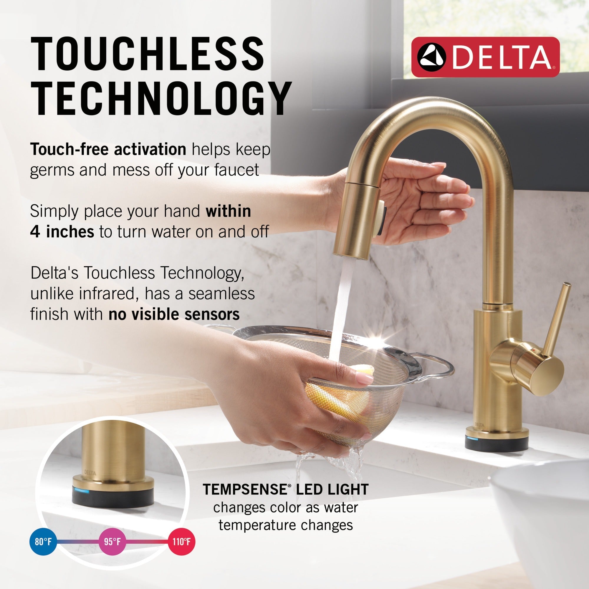 Delta Trinsic® Touch2O® Bar / Prep Faucet with Touchless Technology