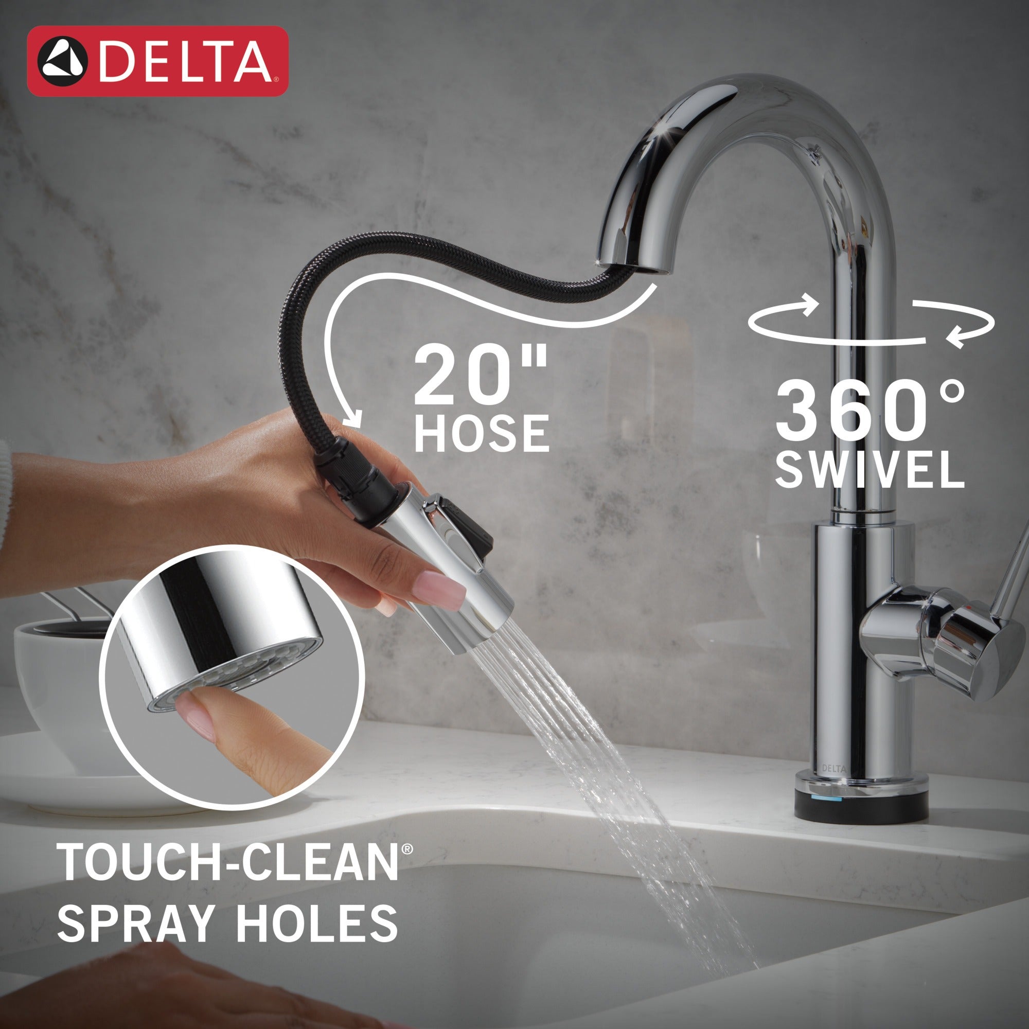 Delta Trinsic® Touch2O® Bar / Prep Faucet with Touchless Technology