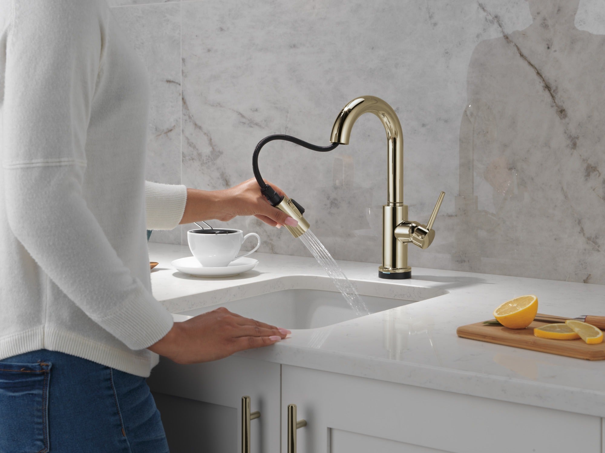 Delta Trinsic® Touch2O® Bar / Prep Faucet with Touchless Technology