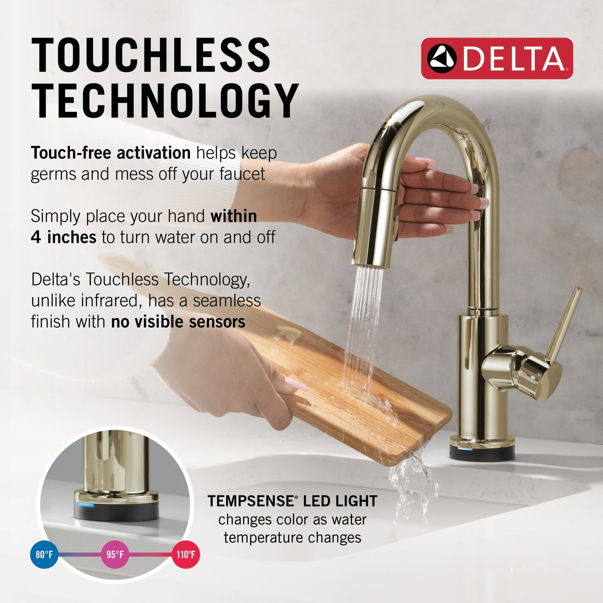 Delta Trinsic® Touch2O® Bar / Prep Faucet with Touchless Technology