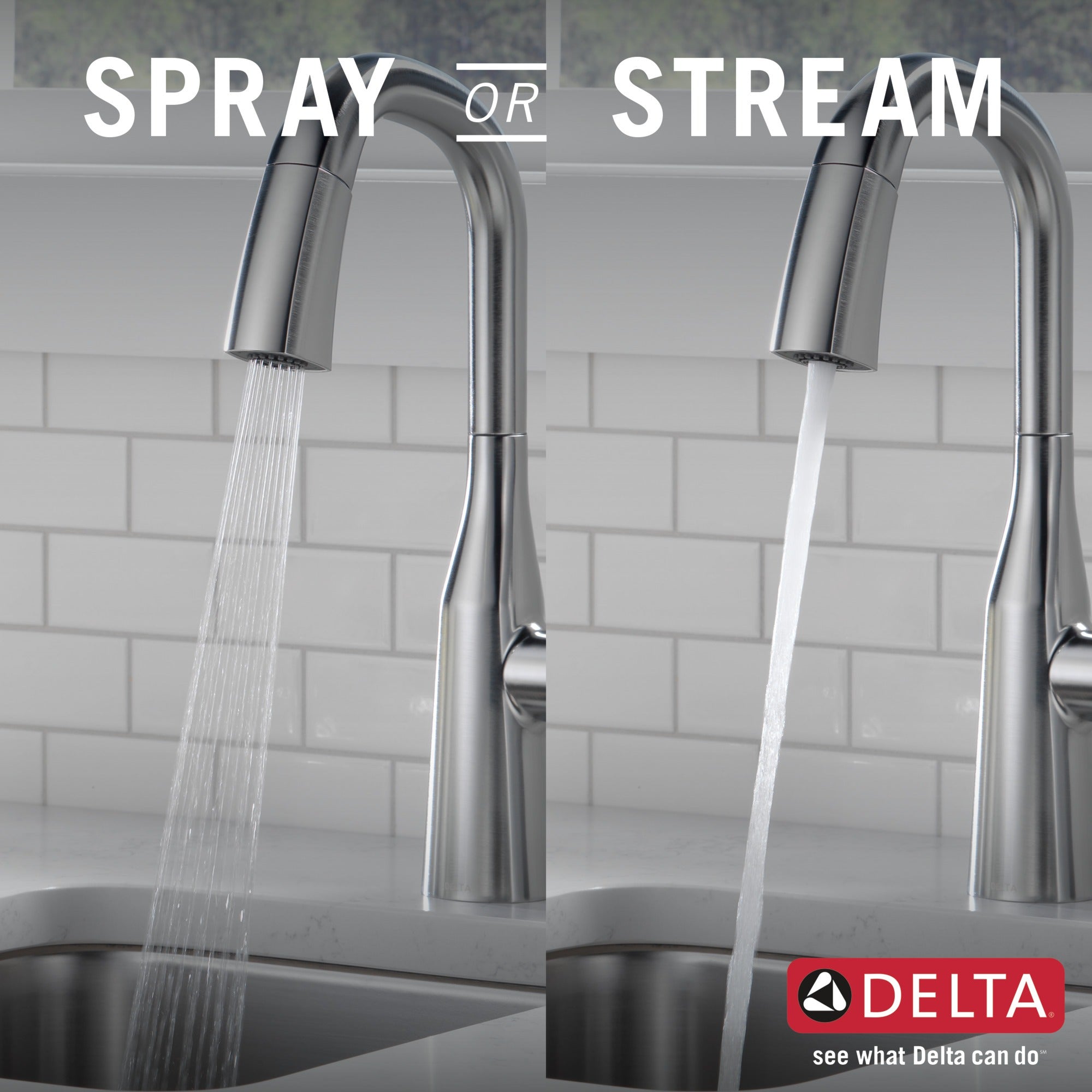 Delta Stryke® Single Handle Pull-Down Bar/Prep Faucet