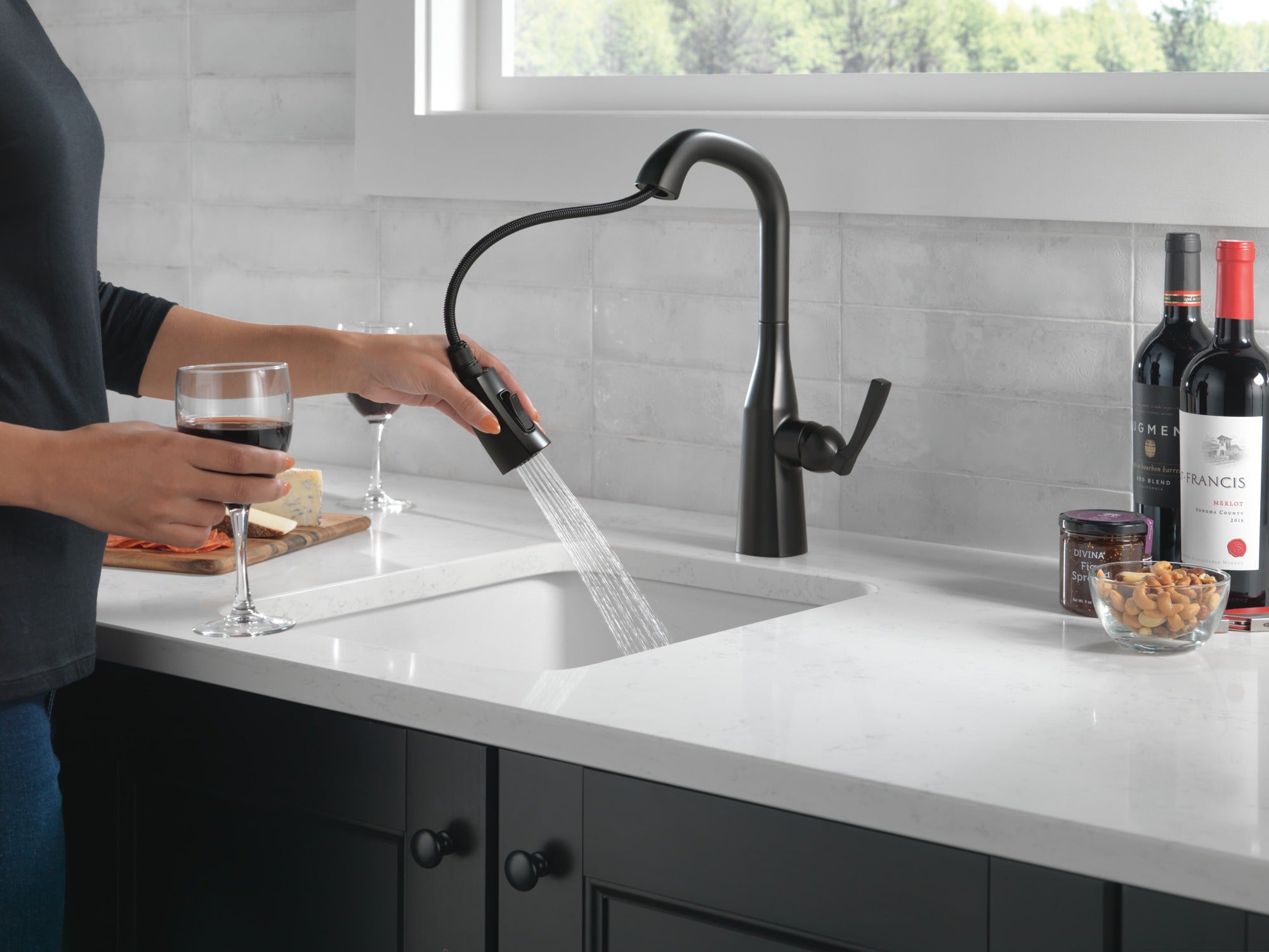 Delta Stryke® Single Handle Pull-Down Bar/Prep Faucet