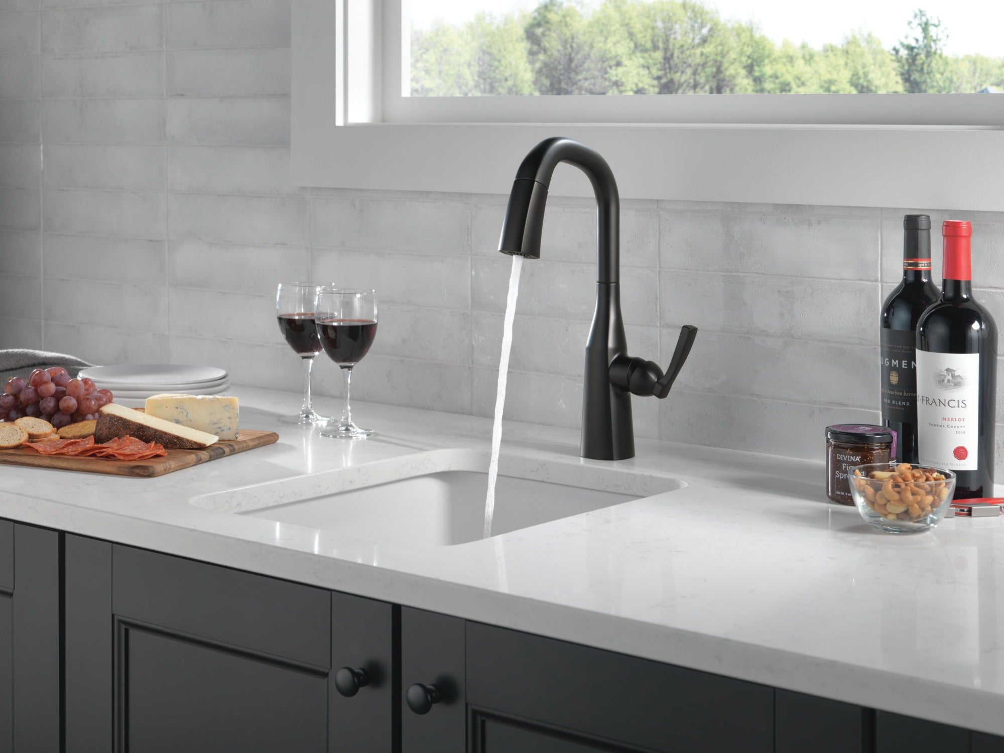 Delta Stryke® Single Handle Pull-Down Bar/Prep Faucet