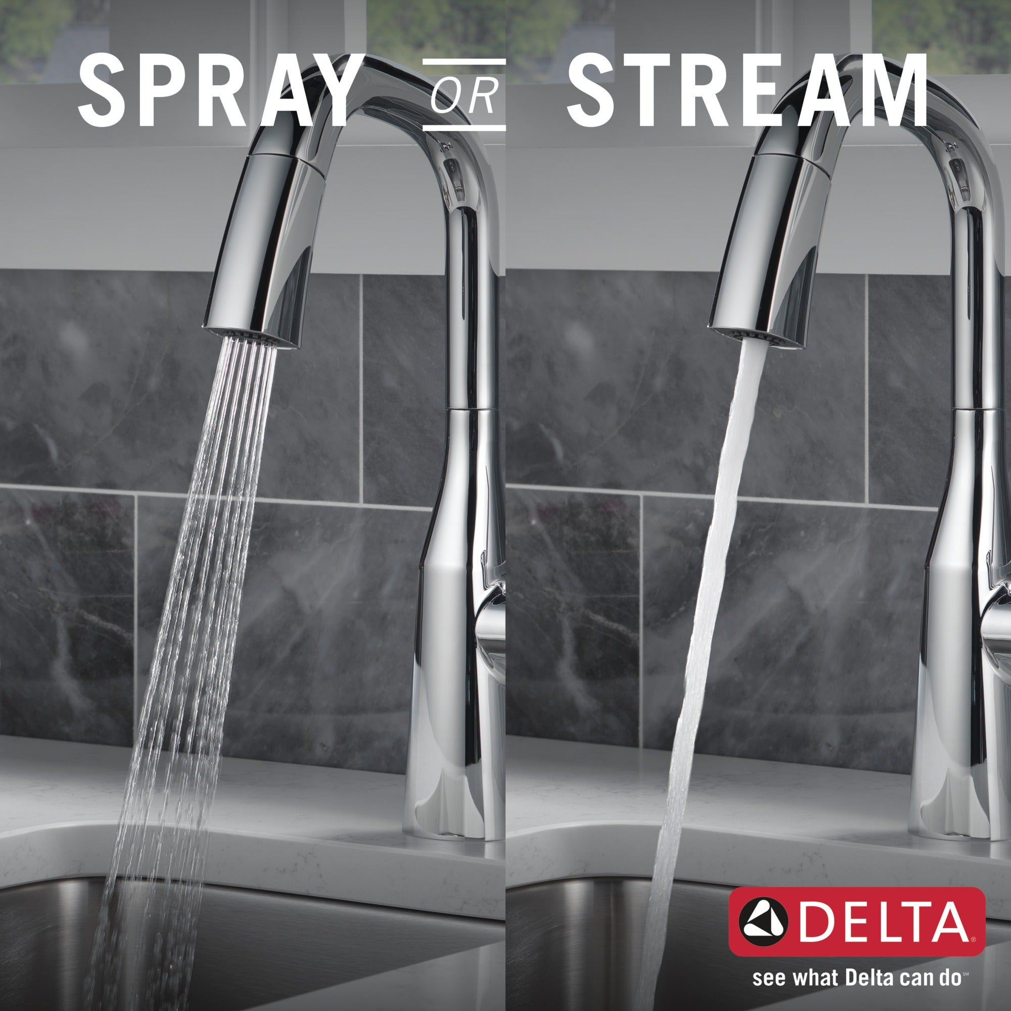 Delta Stryke® Single Handle Pull-Down Bar/Prep Faucet