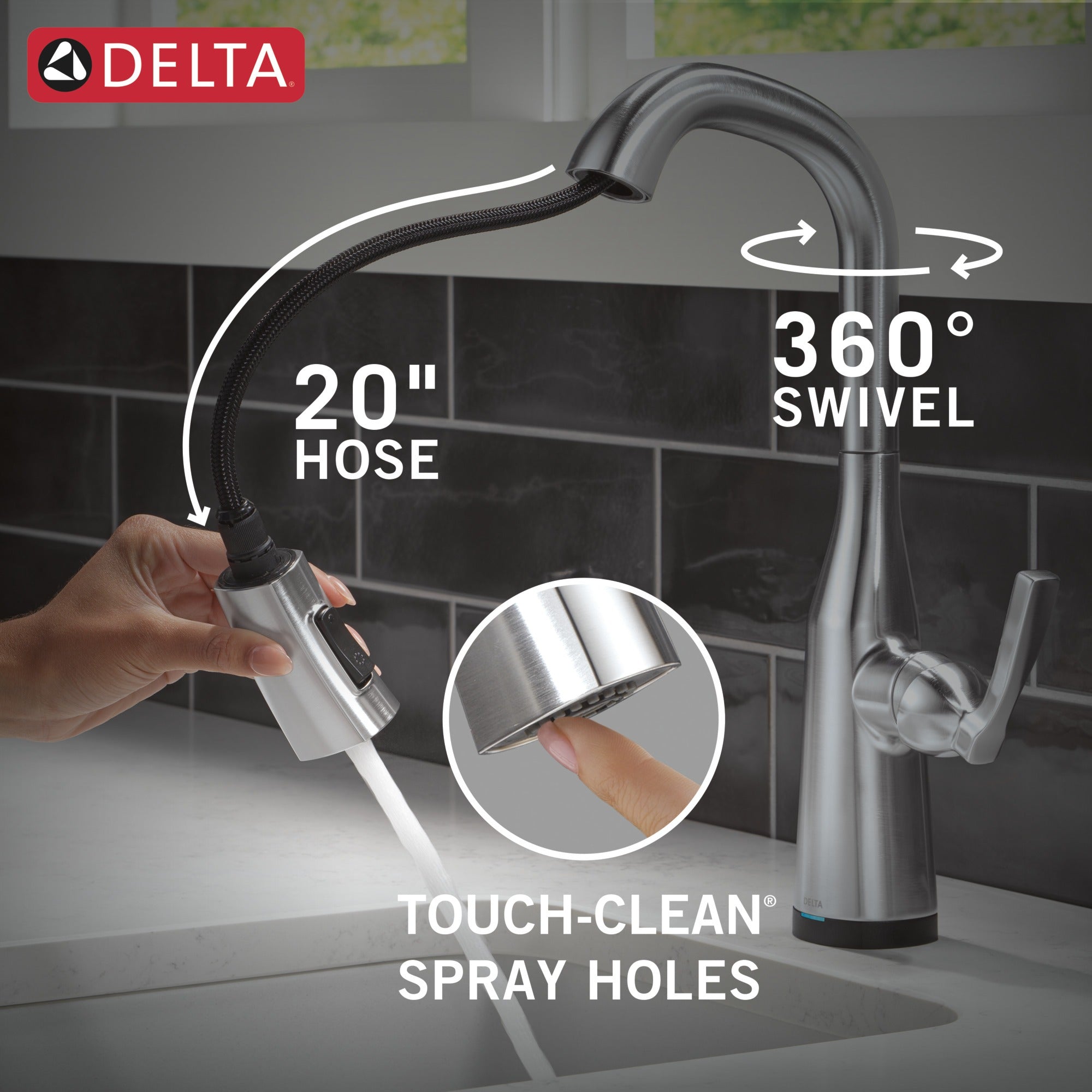 Delta Stryke® Touch2O® Bar / Prep Faucet with Touchless Technology