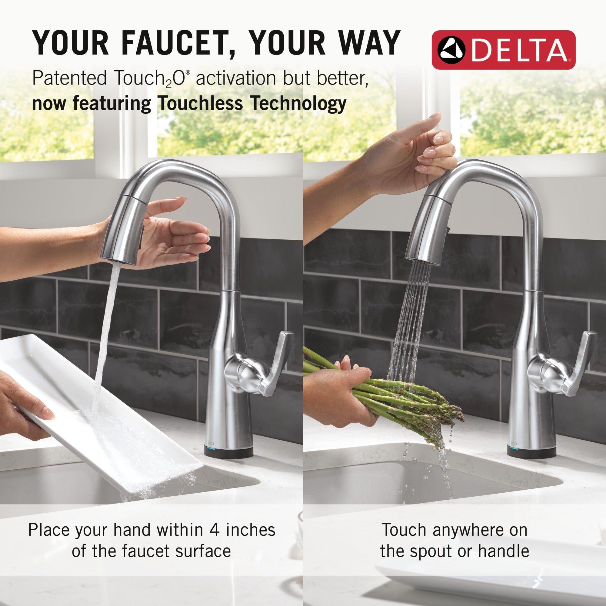 Delta Stryke® Touch2O® Bar / Prep Faucet with Touchless Technology