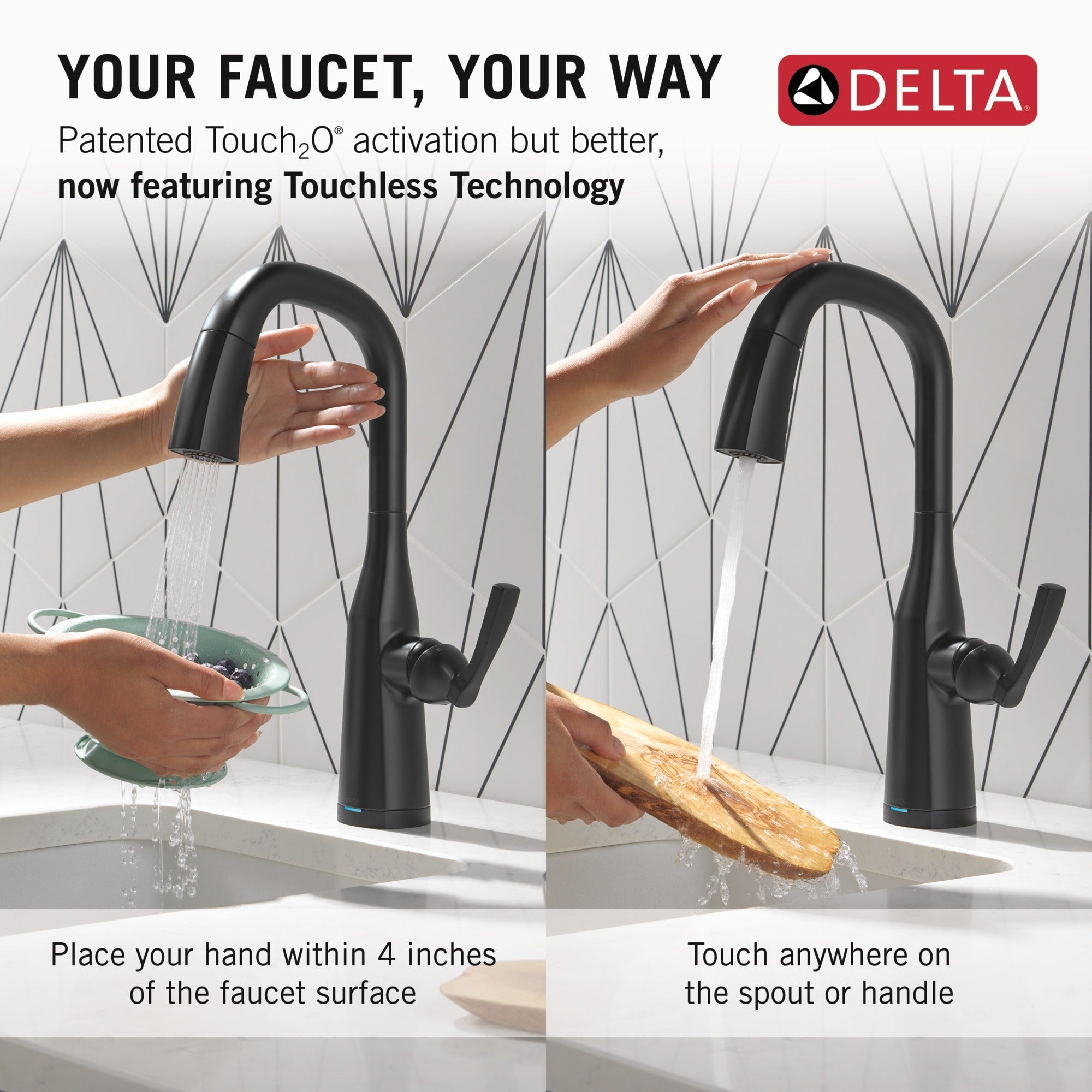 Delta Stryke® Touch2O® Bar / Prep Faucet with Touchless Technology