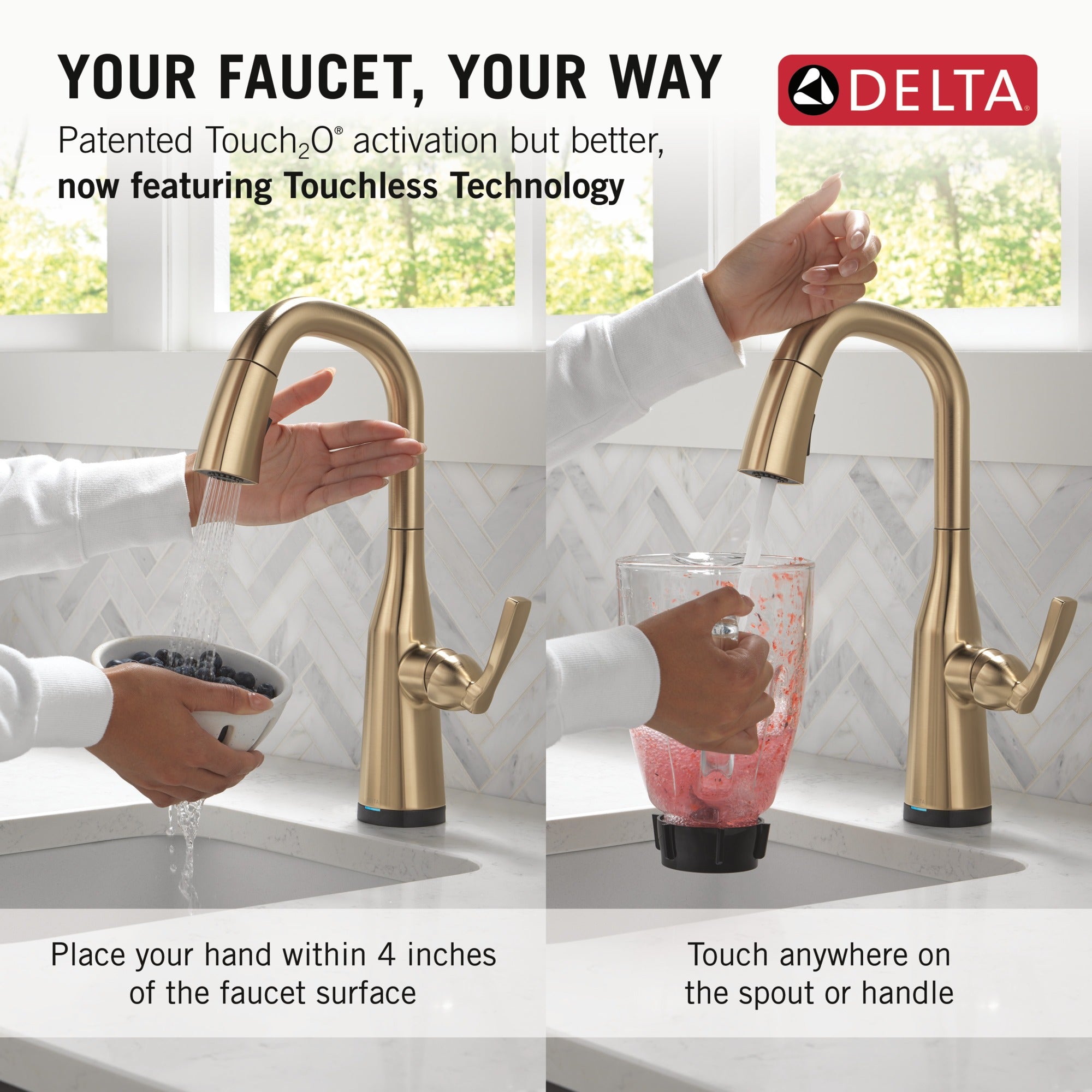 Delta Stryke® Touch2O® Bar / Prep Faucet with Touchless Technology