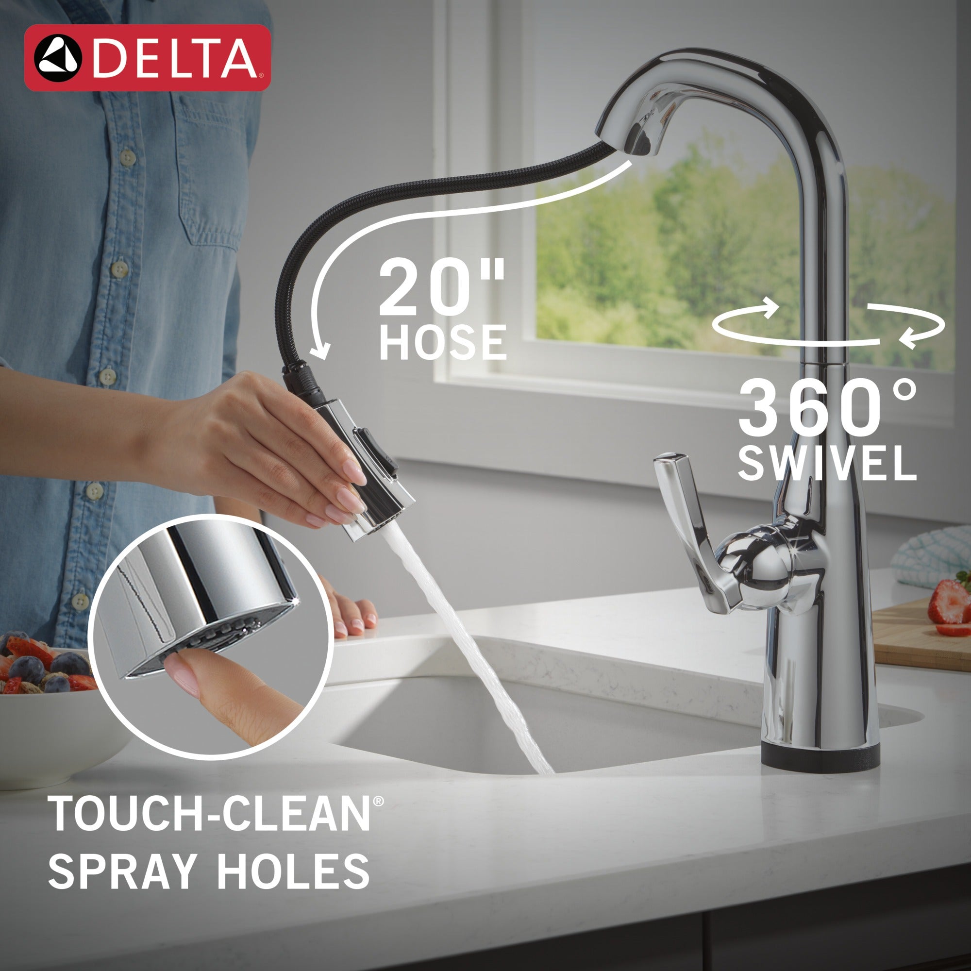 Delta Stryke® Touch2O® Bar / Prep Faucet with Touchless Technology