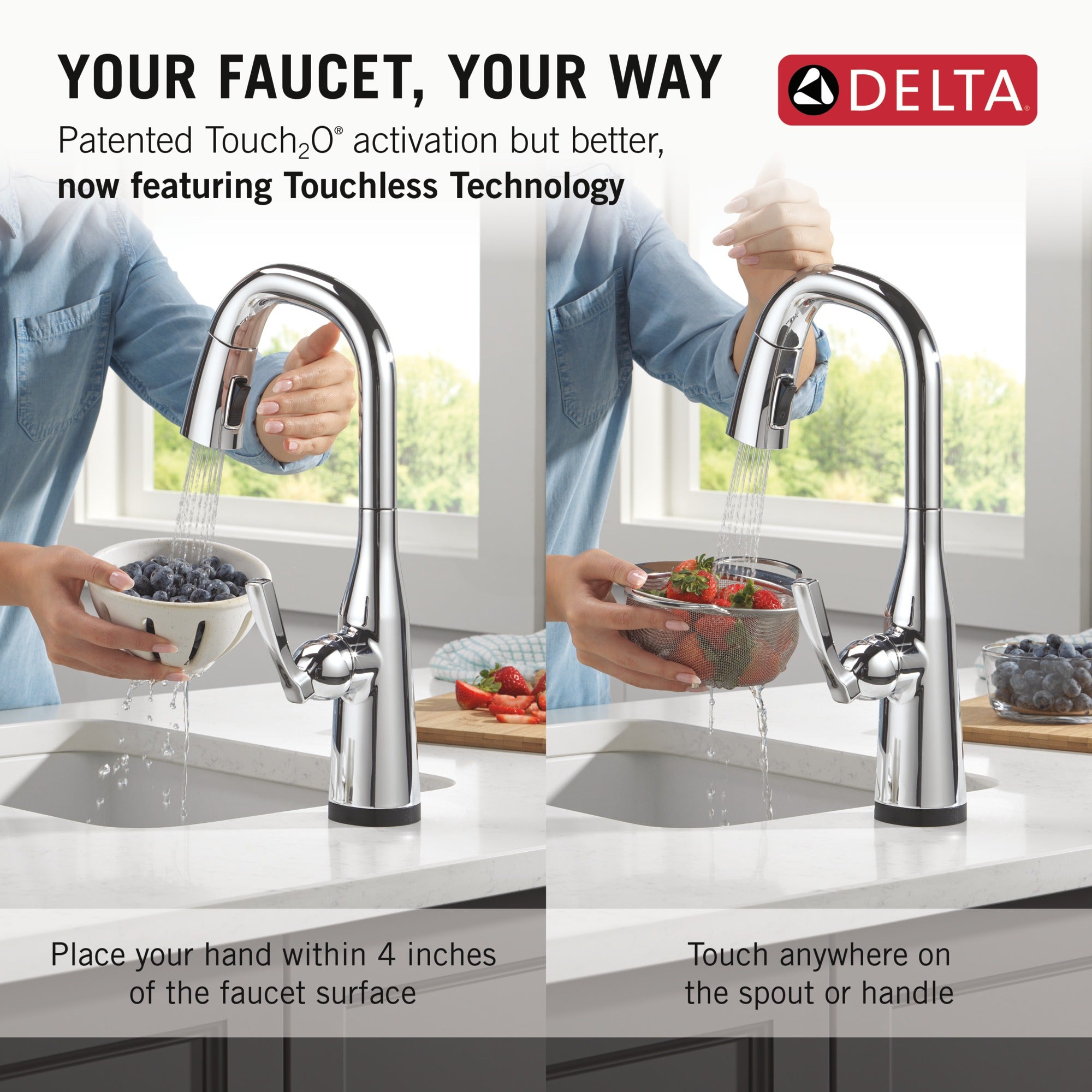 Delta Stryke® Touch2O® Bar / Prep Faucet with Touchless Technology