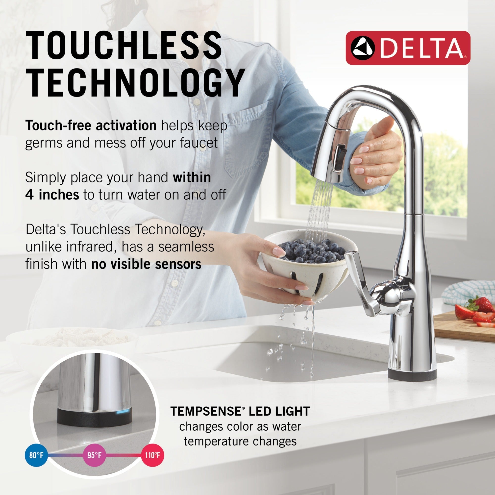 Delta Stryke® Touch2O® Bar / Prep Faucet with Touchless Technology