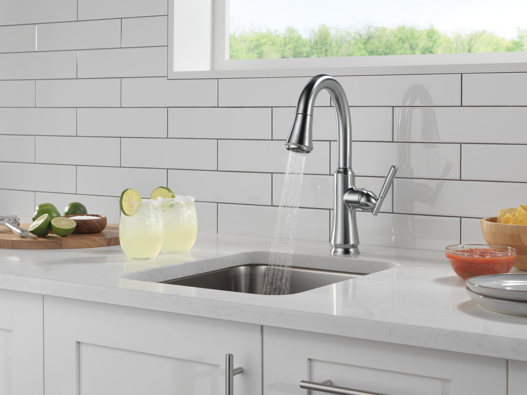 Delta Coranto® Single Handle Pull-Down Bar/Prep Faucet