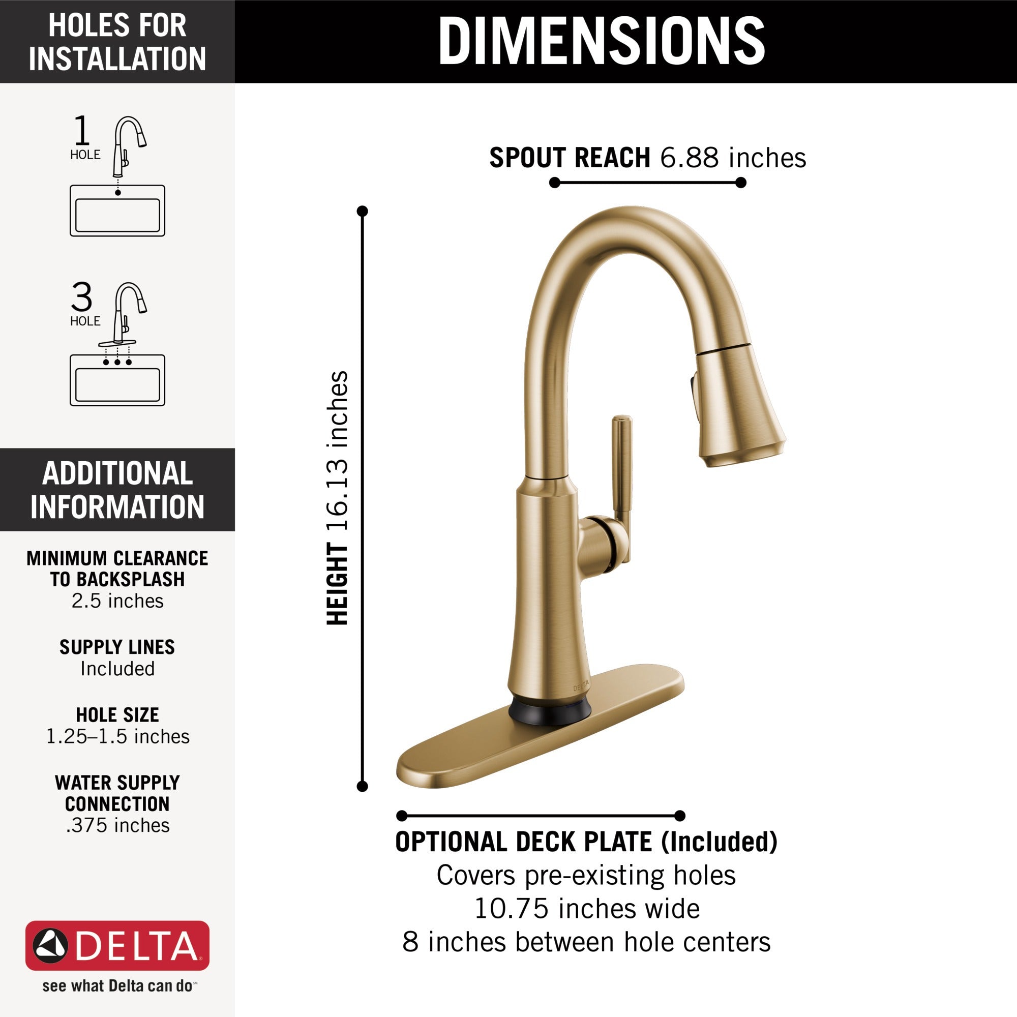 Delta Coranto® Touch2O® Bar / Prep Faucet with Touchless Technology