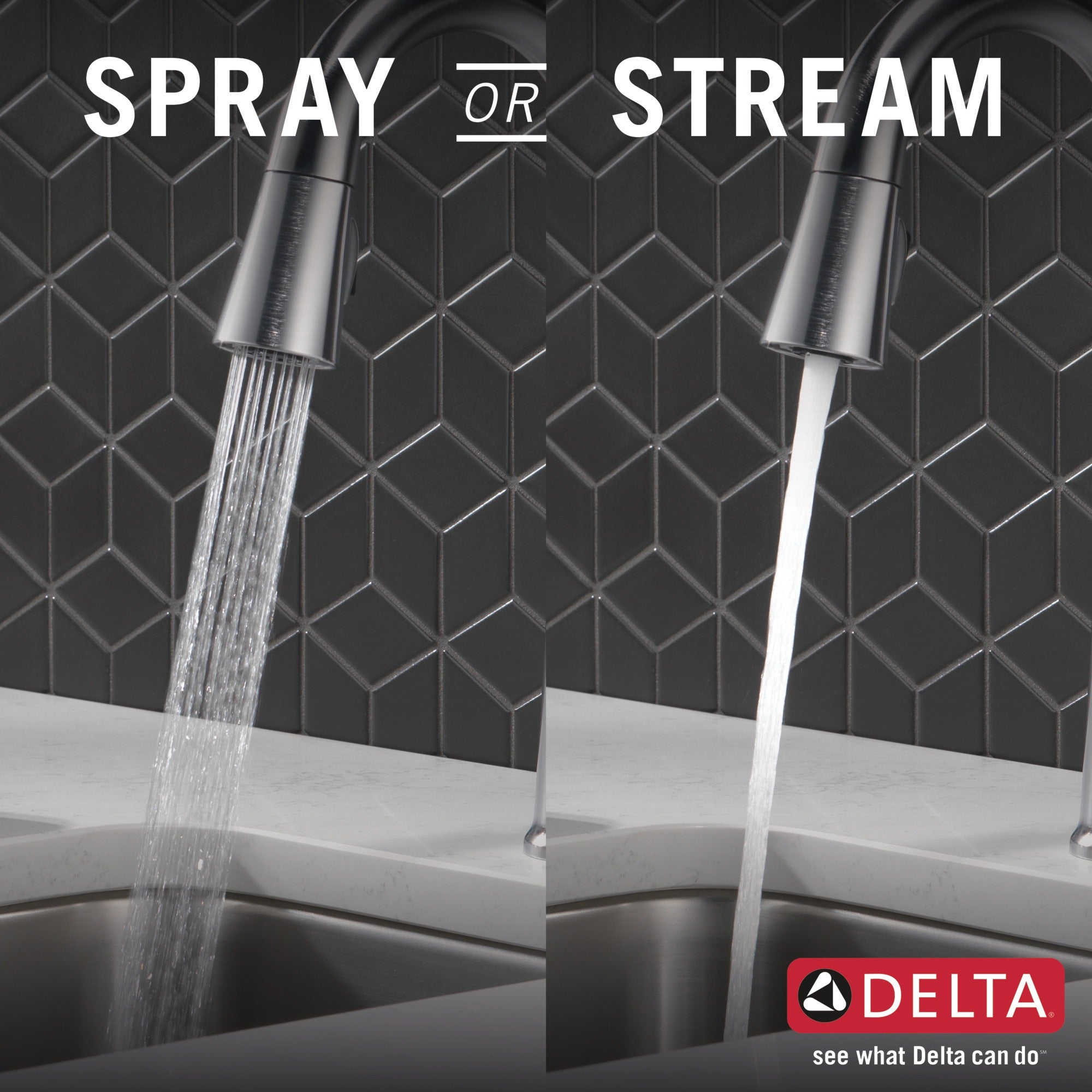Delta Emmeline® Single Handle Pull-Down Bar / Prep Faucet