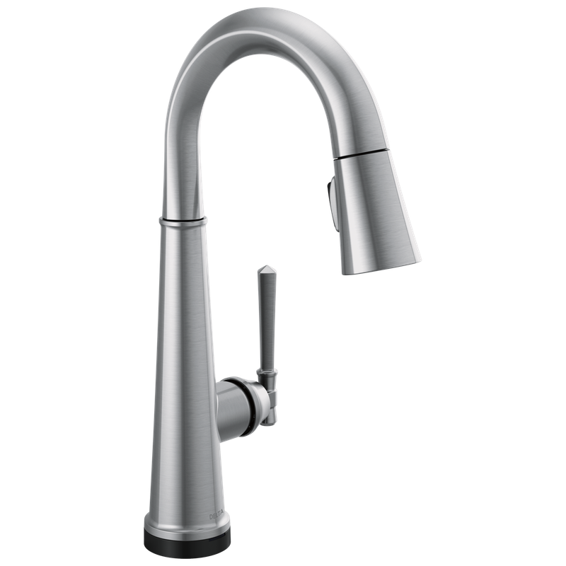 Delta Emmeline® Single Handle Pull-Down Bar/Prep Faucet with Touch<sub>2</sub>O® Technology