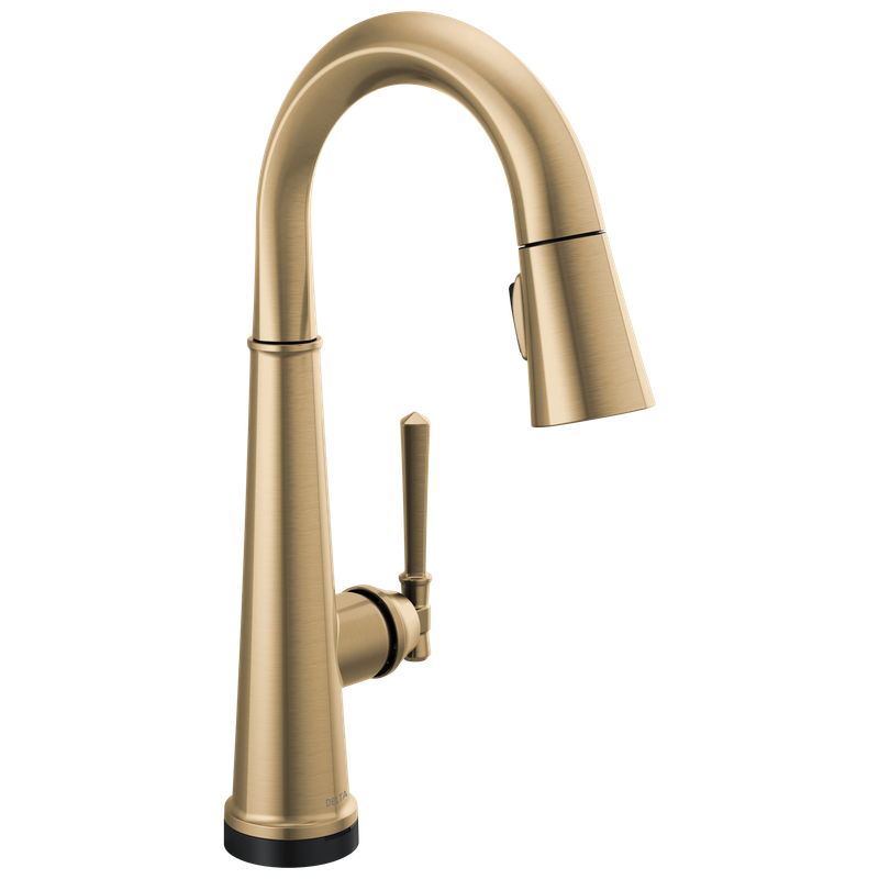 Delta Emmeline® Single Handle Pull-Down Bar/Prep Faucet with Touch<sub>2</sub>O® Technology
