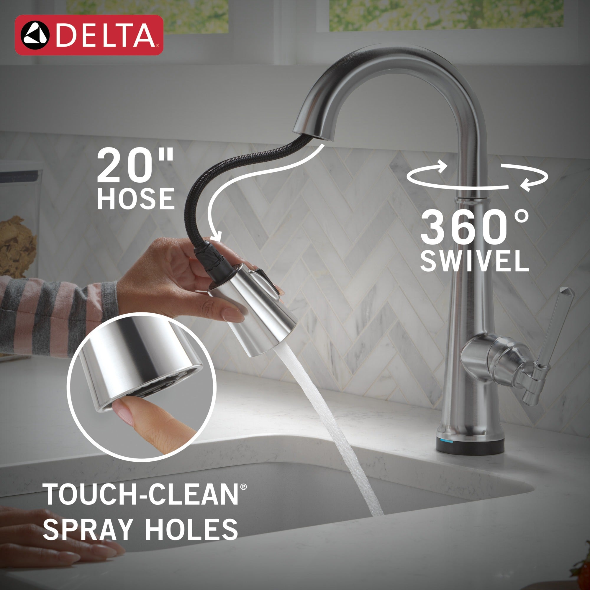 Delta Emmeline® Touch2O® Bar / Prep Faucet with Touchless Technology