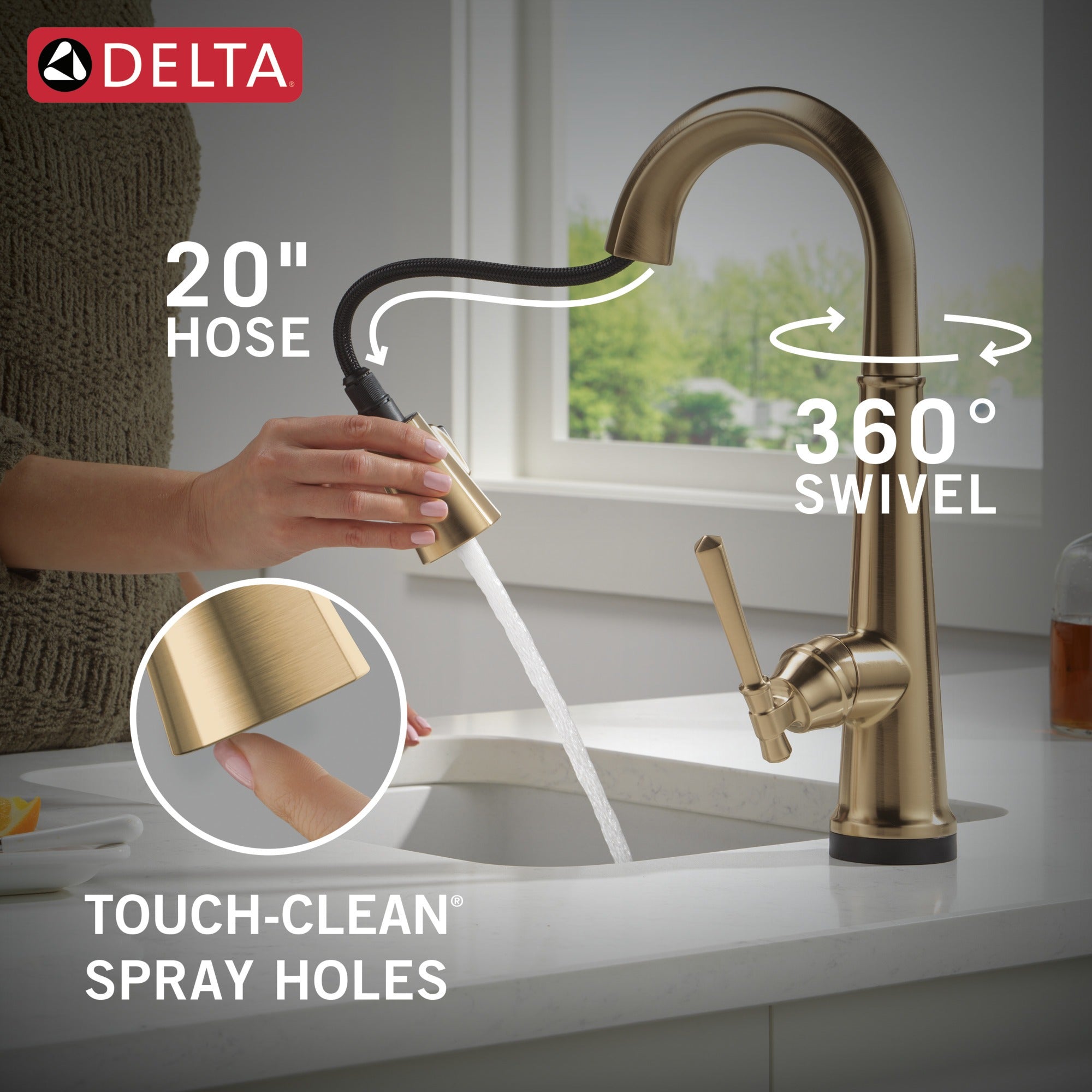 Delta Emmeline® Touch2O® Bar / Prep Faucet with Touchless Technology