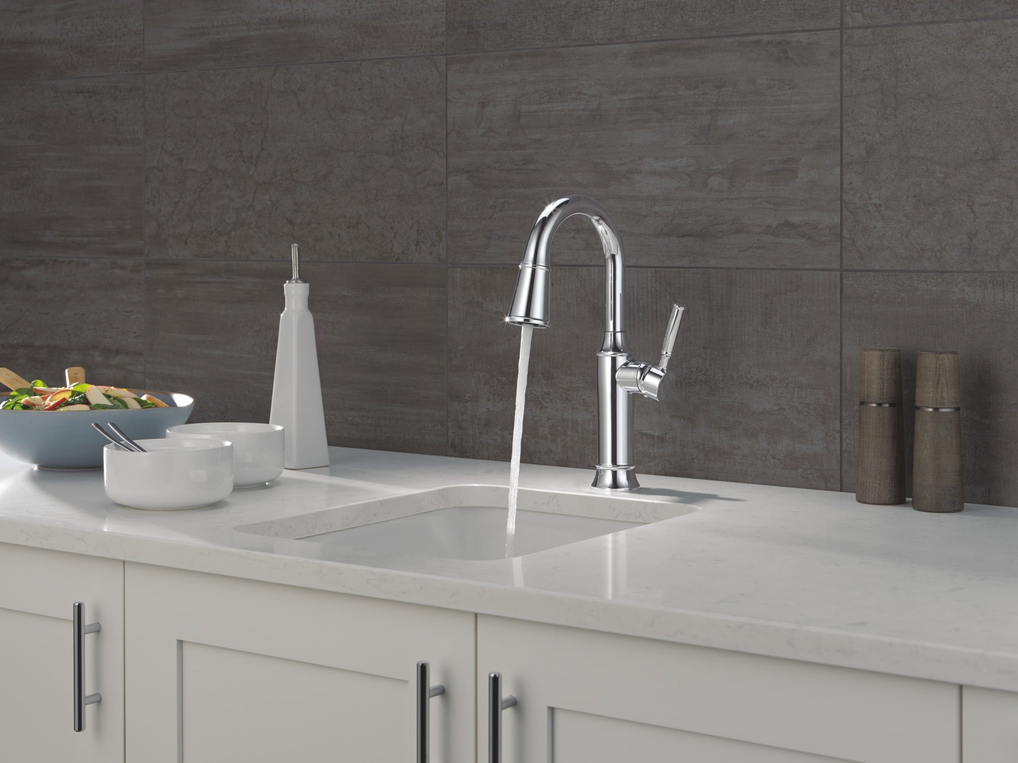 Delta Renaldi™ Single Handle Pull-Down Bar / Prep Faucet
